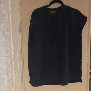 Eloquii Navy Blouse
